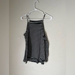Women’s halter striped tank top